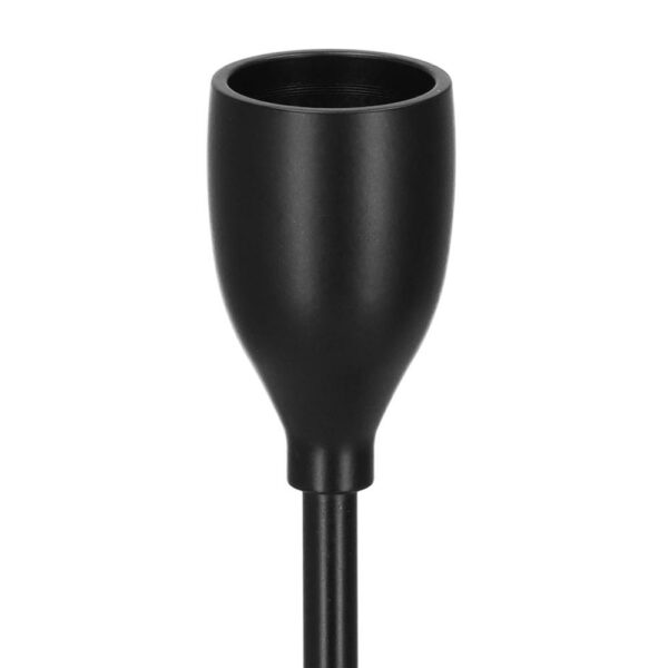 3 db fém gyertyatartó készlet, 23, 28 és 33 cm, fekete - Image 3