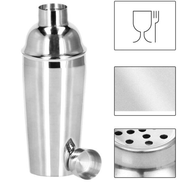 Cocktail Shaker készlet pultosoknak 550 ml, KI24, bambusz tartóval, 11 darab - Image 20