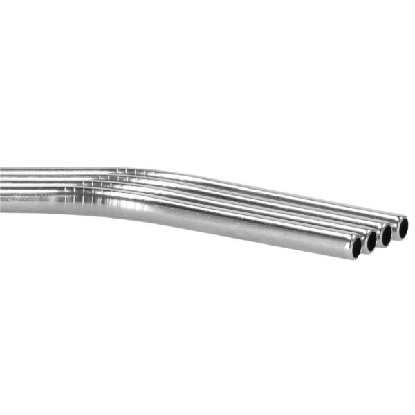 8 db ezüst fém szívószál készlet, újrafelhasználható, tároló tokkal és tisztítókefével, 215x6 mm - Image 20