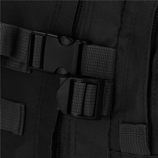 Rucsac militar pentru drumetie, impermeabil, compartimentat, 35L, negru - Image 4