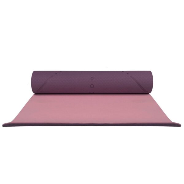 Saltea pentru antrenament, yoga, fitness, aerobic, pilates, exercitii la sol, 183x61cm, violet - Image 6