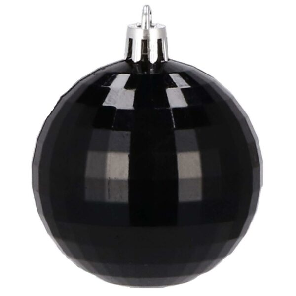 Set globuri de Craciun, 20 bucati, 5 modele, 6cm, negru - Image 4