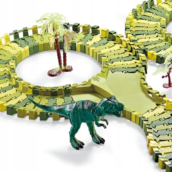 Circuit masinute Dinosaur Park, cu 120 de piese, pista configurabila - Image 4