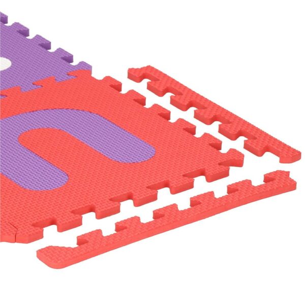 Habszivacs matrac gyerekeknek, szám és betű puzzle típusú, 36 db, 175×175 cm, tarka - Image 4