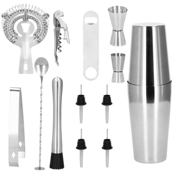 Cocktail Shaker készlet pultosoknak 750 ml, KI16, 14 darab - Image 5
