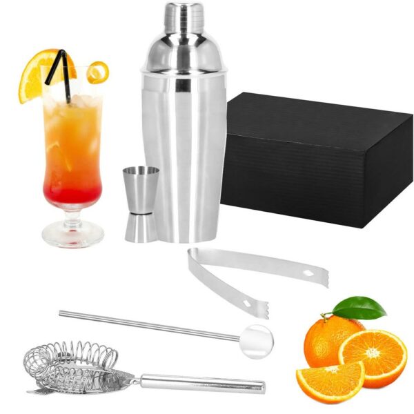 Cocktail Shaker készlet pultosoknak 750 ml, KI21, 5 darab - Image 4