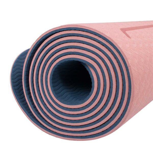 Saltea pentru antrenament, yoga, fitness, aerobic, pilates, exercitii la sol, 183x61cm, roz - Image 9