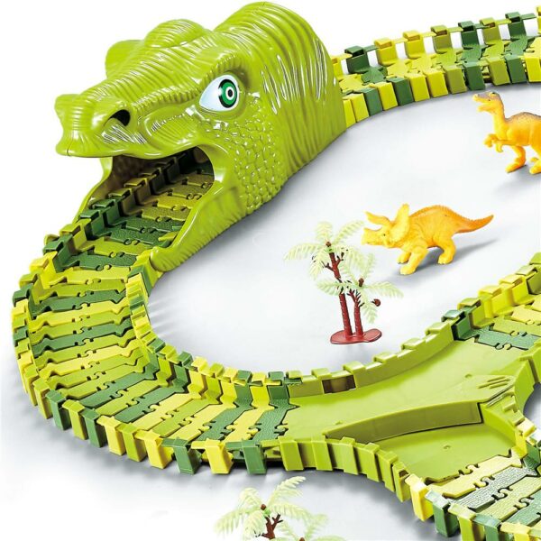 Circuit masinute Dinosaur Park, cu 240 de piese, pista configurabila - Image 5