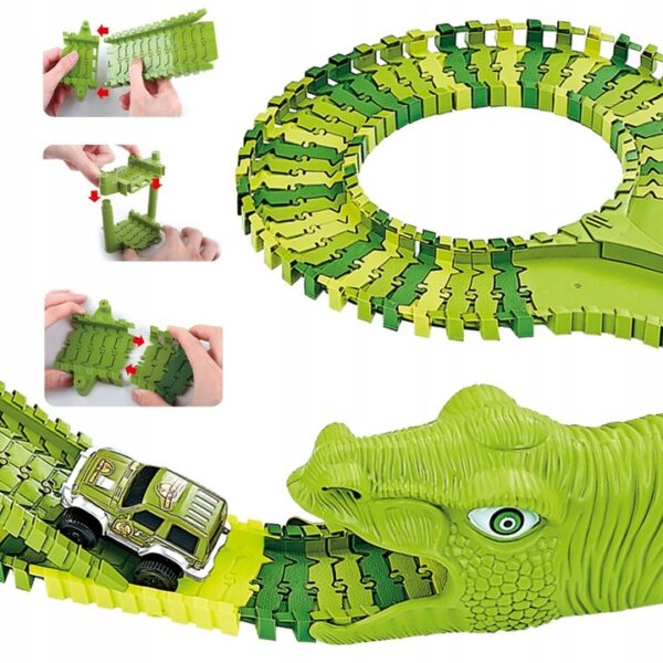 Dinosaur Park autópálya, 320 darabos, konfigurálható pályával - Image 5