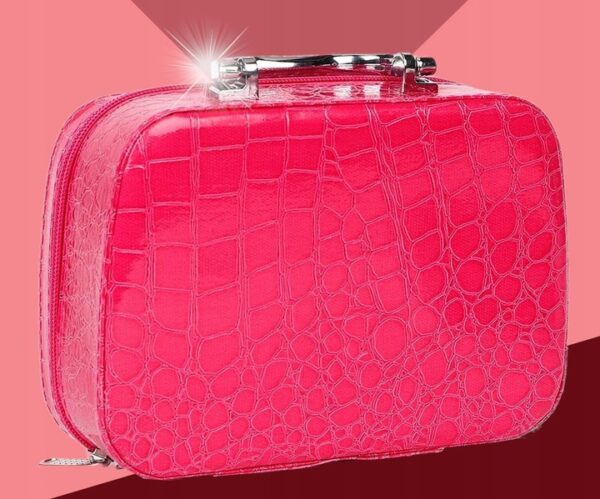 Trusa de machiaj pentru fetite, geanta cu 22 de accesorii cosmetice, fara lichide sau substante chimice, roz - Image 6