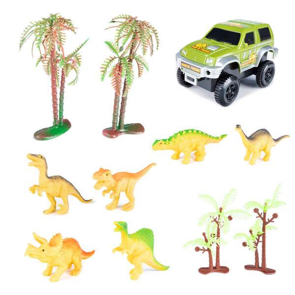 Dinosaur Park autópálya, 240 darabos, 360 cm-es konfigurálható pályával - Image 14