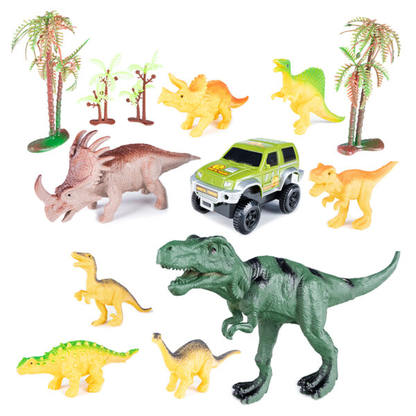 Dinosaur Park autópálya, 240 darabos, 360 cm-es konfigurálható pályával - Image 15