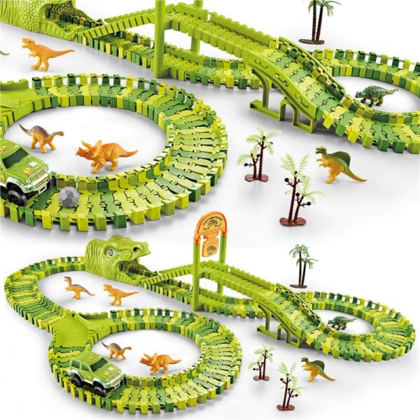 Circuit masinute Dinosaur Park, cu 168 de piese, pista configurabila - Image 7