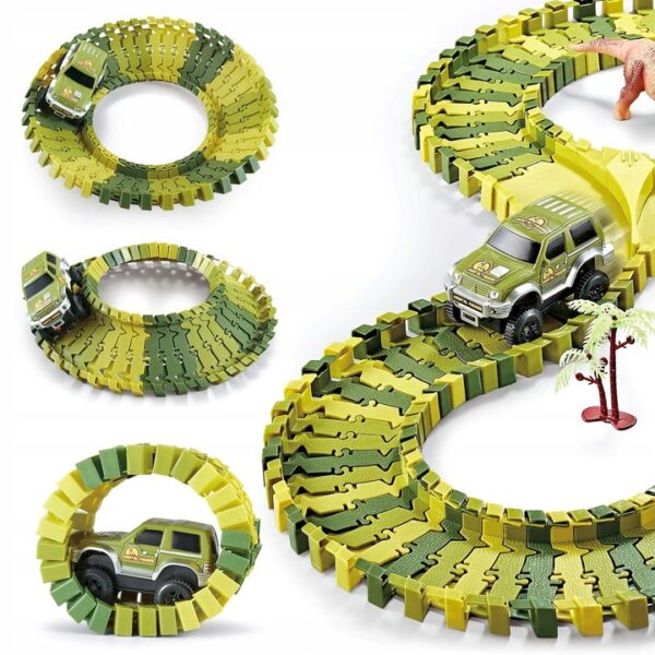 Circuit masinute Dinosaur Park, cu 120 de piese, pista configurabila - Image 7