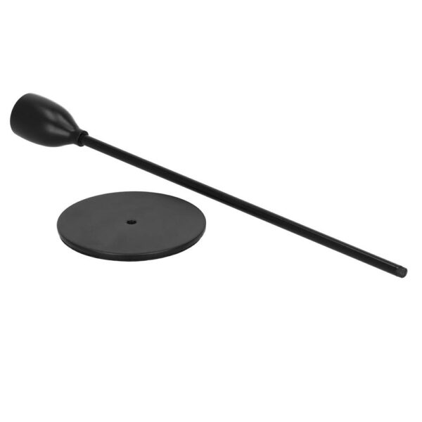 3 db fém gyertyatartó készlet, 23, 28 és 33 cm, fekete - Image 7