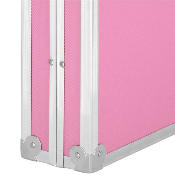Set de pictura si desen pentru copii, 145 de piese, trusa aluminiu roz - Image 7