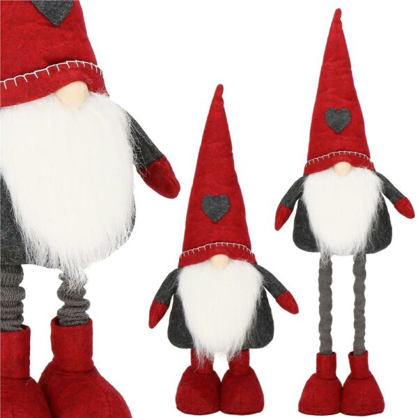 Figurina Craciun, Spiridus, picioare telescopice, inaltime extensibila 51-70cm - Image 8
