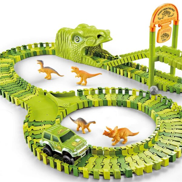 Circuit masinute Dinosaur Park, cu 168 de piese, pista configurabila - Image 8