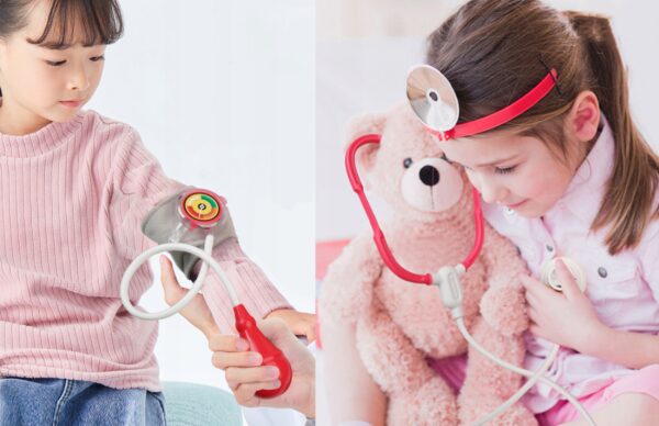 Set de joaca, carucior medical cu aparatura si instrumente, cu sunete si lumini - Image 8