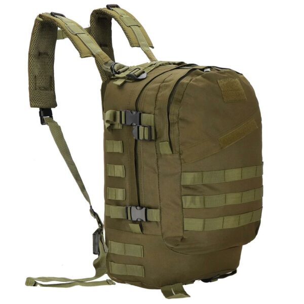 Katonai hátizsák túrázáshoz, vízálló, rekeszes, 35L, zöld