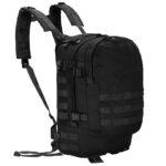 Rucsac militar pentru drumetie, impermeabil, compartimentat, 35L, negru