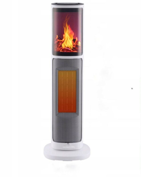 Semineu electric, 2000W, 2 trepte, cu termostat si telecomanda, dispay LED - Image 9