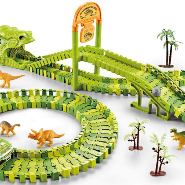 Circuit masinute Dinosaur Park, cu 168 de piese, pista configurabila - Image 9