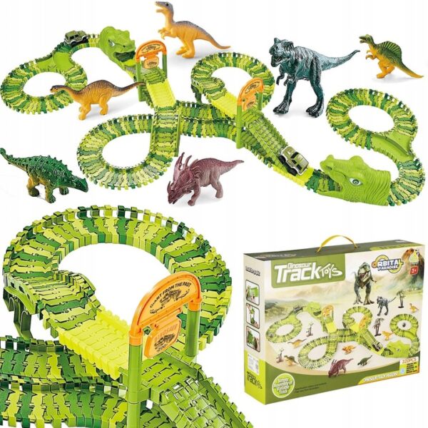 Dinosaur Park autópálya, 320 darabos, konfigurálható pályával - Image 8