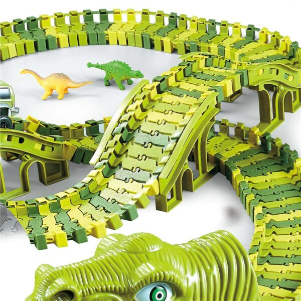 Circuit masinute Dinosaur Park, cu 240 de piese, pista configurabila - Image 9
