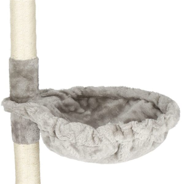 Játszókészlet macskáknak ággyal és kaparófával, 96 cm, szürke - Image 9
