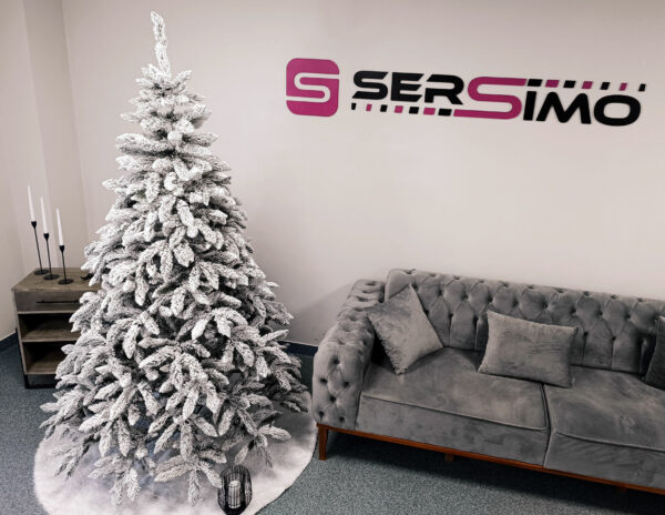 Műfenyő Christmas Deluxe by Sersimo, Victoria havas, 2D, 220 cm - Image 5