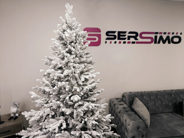Műfenyő Christmas Deluxe by Sersimo, Viena havas, 3D, 210 cm - Image 13