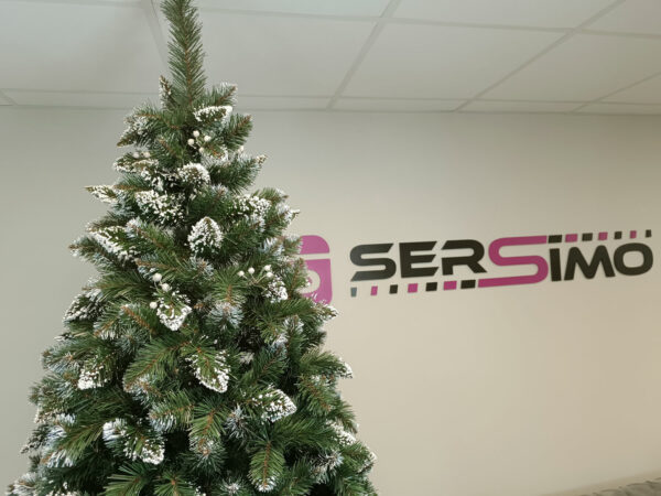Műfenyő Christmas Deluxe by Sersimo, Crystal havas, fehér bogyókkal, 2D, 250 cm - Image 16