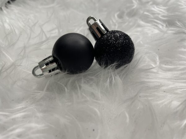 Set globuri de Craciun, 25 bucati, 3 modele, 2,5cm si 4cm, negru - Image 20