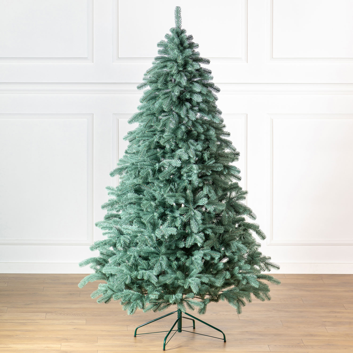 Brad artificial Christmas Deluxe by Sersimo, Kovalivka Select argintiu, integral 3D, 210cm