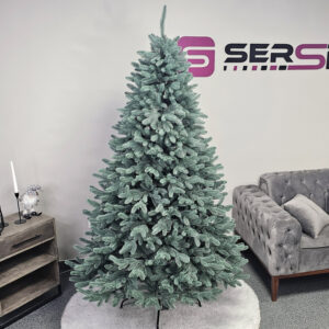 Műkarácsonyfa Christmas Deluxe by Sersimo, Laponia Select ezüst, teljesen 3D, 210 cm