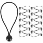 Rugalmas golyós rögzítőszett ponyvák vagy transzparensek rögzítéséhez, újrafelhasználható, 20 darab