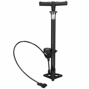 Kerékpárpumpa nyomásmérővel, golyók és felfújható tárgyak felfújásához szükséges tartozékok, 160PSI, alumínium, 60cm