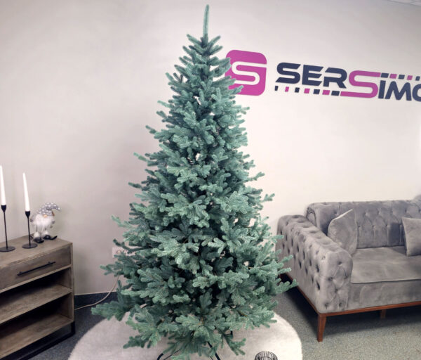 Műkarácsonyfa Christmas Deluxe by Sersimo, Vienna Select ezüst, teljesen 3D, 230 cm - Image 9