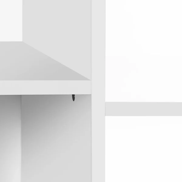 SONGMICS Játék- és könyvrendező gyerekeknek, többfunkciós 2 tárolódobozzal, 93x30x100cm, fehér - Image 5