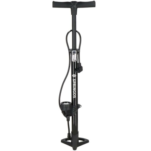 Kerékpárpumpa nyomásmérővel, golyók és felfújható tárgyak felfújásához szükséges tartozékok, 160PSI, alumínium, 60cm - Image 13