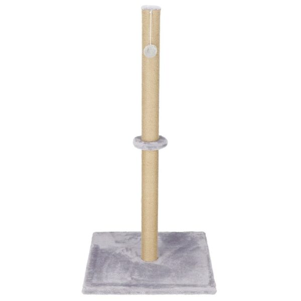 Ansamblu de joaca pentru pisici, cu loc pentru zgariat si sfoara, 103cm, gri - Image 12
