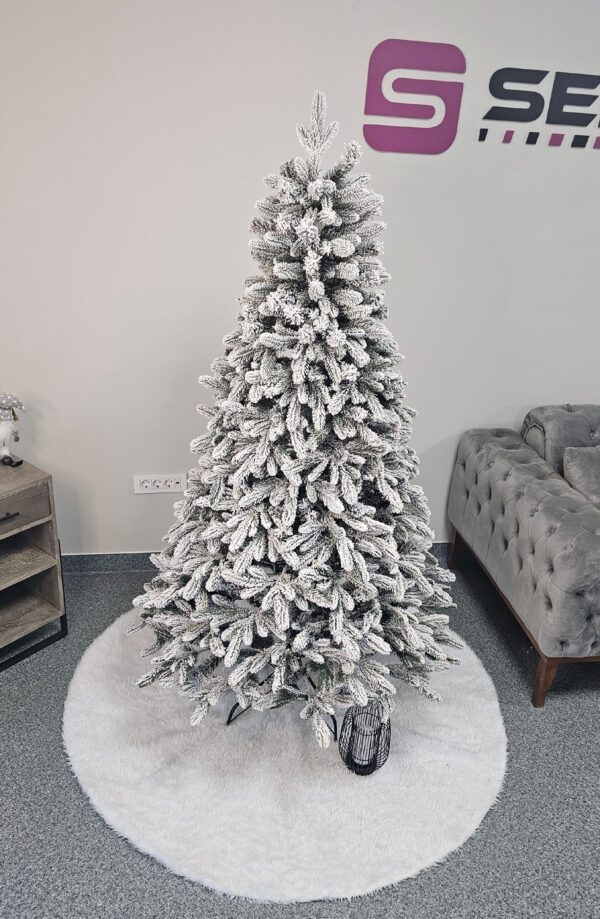 Műkarácsonyfa Christmas Deluxe by Sersimo, Global havas, 2D+3D mix, 180cm - Image 17