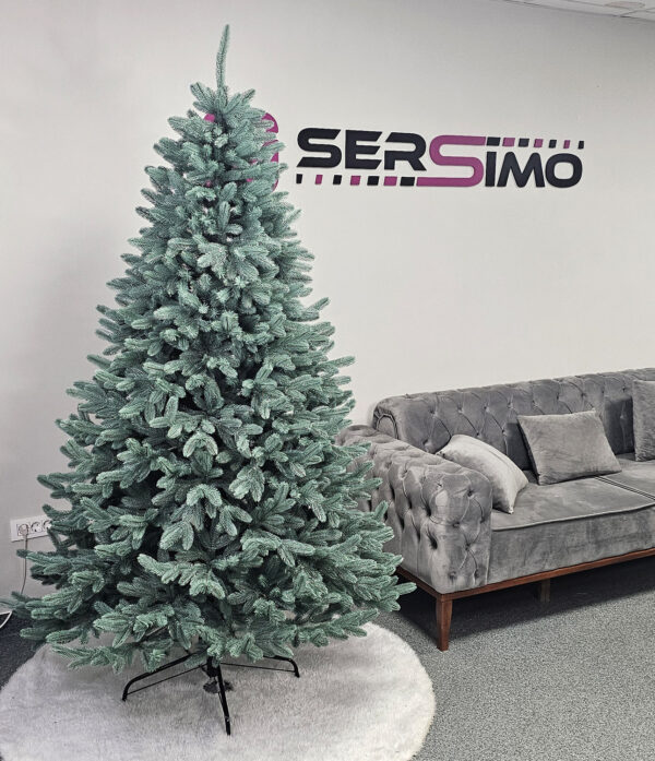 Mesterséges karácsonyfa Christmas Deluxe by Sersimo, Laponia Select ezüst, teljes 3D, 230 cm - Image 3