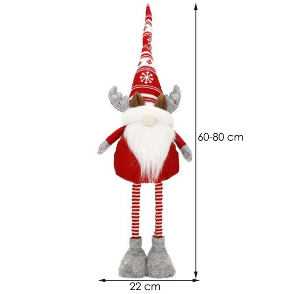 Figurina Craciun, Spiridus, picioare telescopice, inaltime extensibila 60-80cm - Image 17