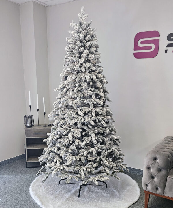 Műfenyő Christmas Deluxe by Sersimo, Global havas, 2D+3D mix, 210 cm - Image 4