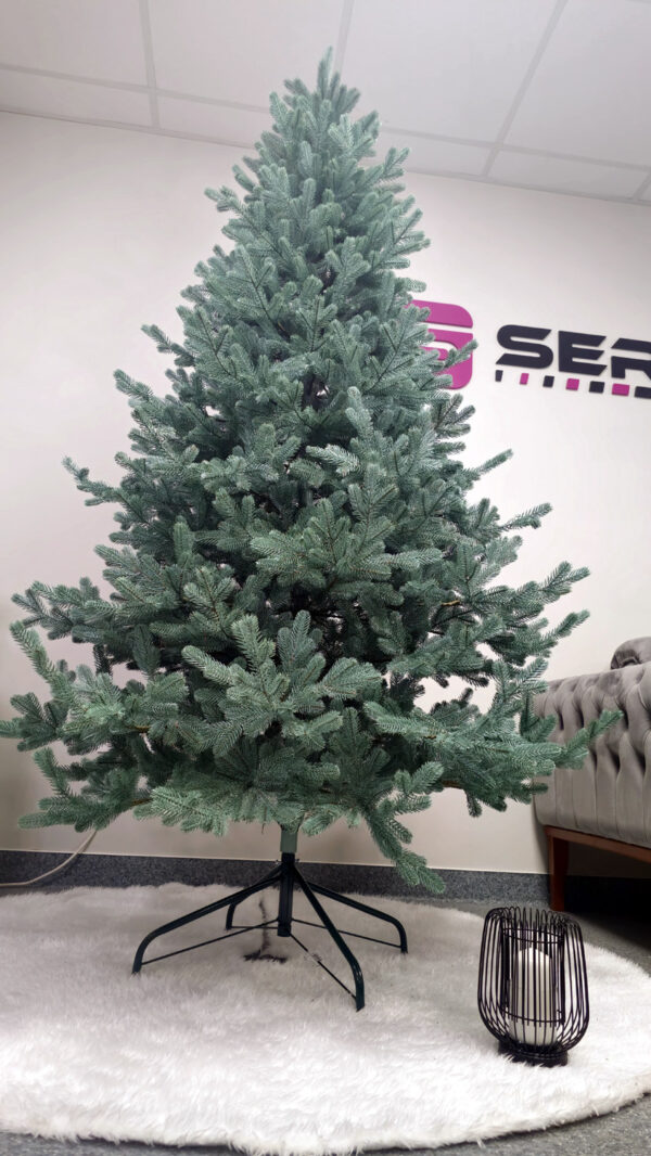 Műkarácsonyfa Christmas Deluxe by Sersimo, Vienna Select ezüst, teljesen 3D, 230 cm - Image 10