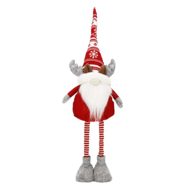 Figurina Craciun, Spiridus, picioare telescopice, inaltime extensibila 60-80cm - Image 4