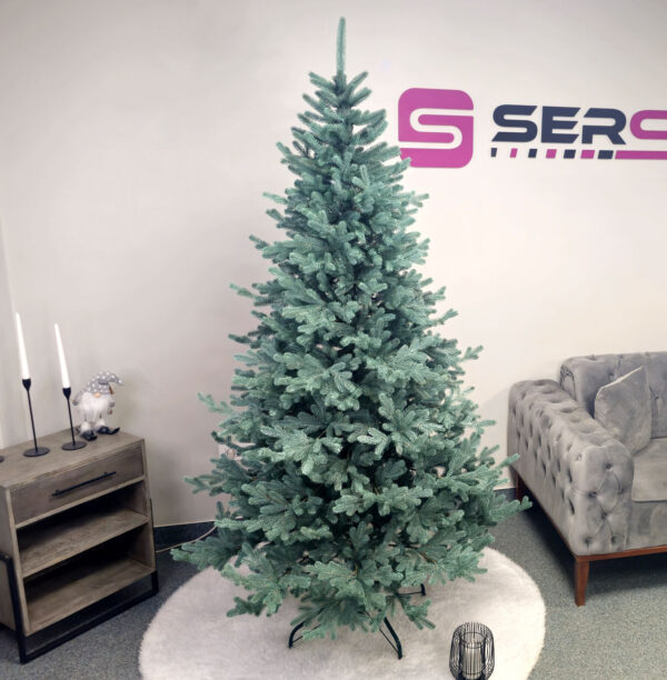 Műkarácsonyfa Christmas Deluxe by Sersimo, Vienna Select ezüst, teljesen 3D, 230 cm - Image 5