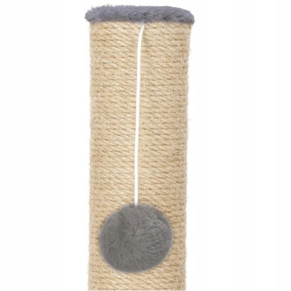 Ansamblu de joaca pentru pisici, cu loc pentru zgariat si sfoara, 75cm, gri inchis - Image 8